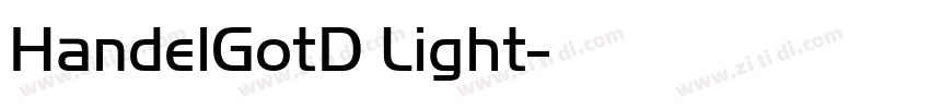 HandelGotD Light字体转换 HandelGotD Light字体转换